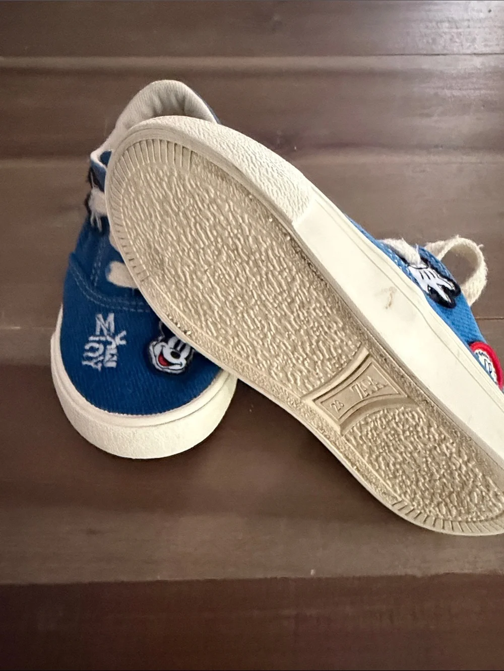 Zara Disney Blue Kids Canvas Sneakers